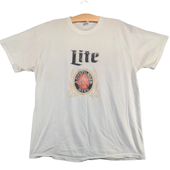 Jerzees HiDensi-T Women's Lite A Fine Pilsner Beer T-Shirt White XL Short Sleeve - Picture 1 of 16
